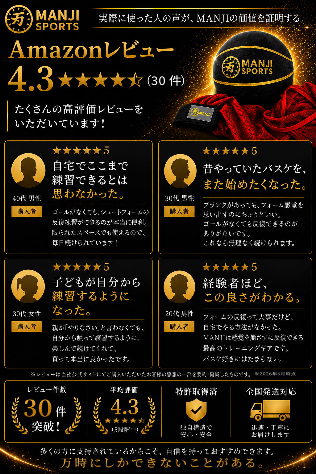 MANJI（万時）｜室内シュートフォーム練習器具